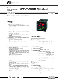 Thumbnail of document Data Sheet - PXG Series VMD Temperature Controller